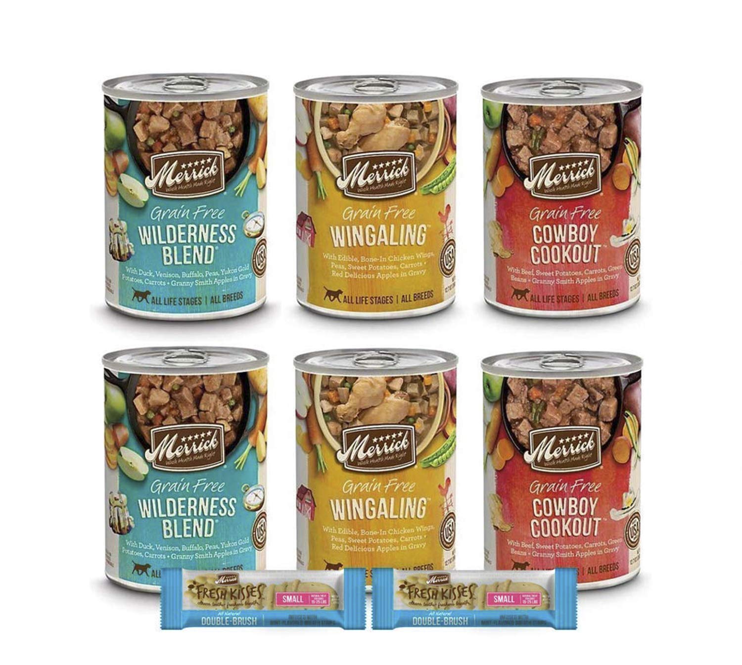 Merrick Grain Free Dog FoodCanned Variety 10 Item Bundle 6 Cans 2