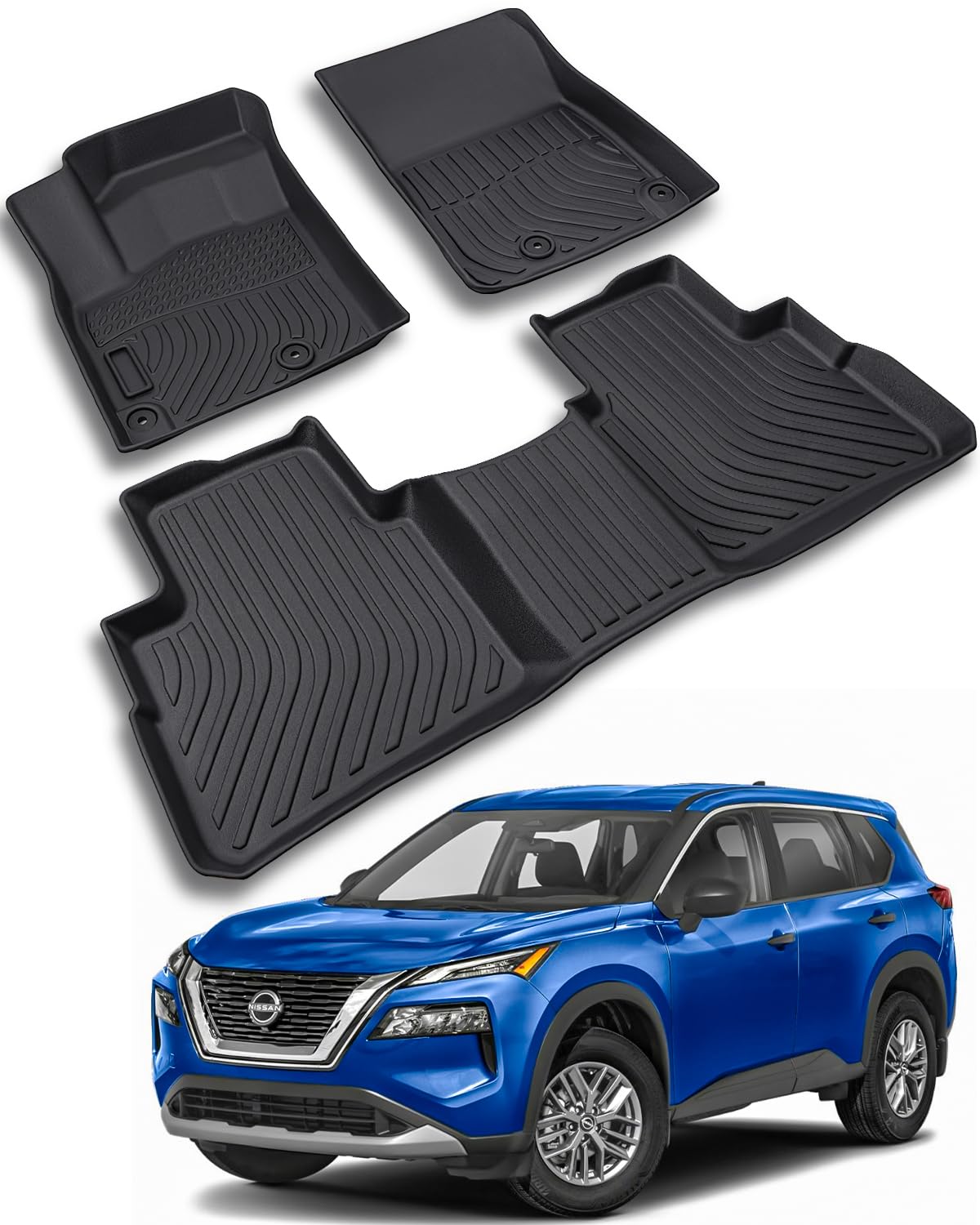 CreekT Floor Mats Custom-Fit for Nissan Rogue 2025 2024 2023 2022 2021