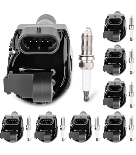 Pack De 8 Bobinas De Encendido Redondas Para Cadillac CTS, Escalade, ESV, EXT 6.0L Y 6.2L (2007-2009)