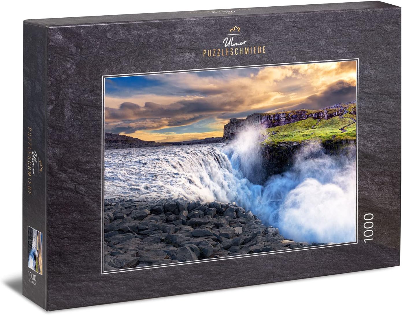 Ulmer Puzzleschmiede "Father & Son" Elephant 1000 Piece Puzzle - African Wildlife Scene, Made In Germany - View #7