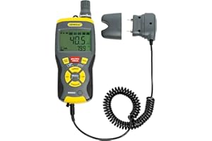 General Tools RHMG650 9-in-1 Thermo-Hygrometer with Pin/Pinless Moisture Meter