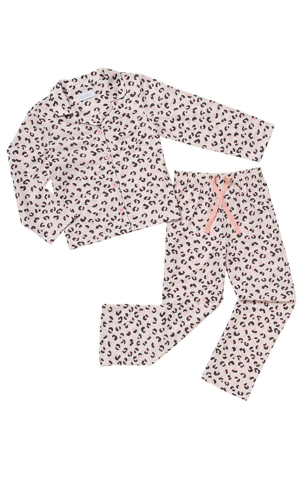 PajamaGram Girls' Pajama Sets - Pajamas For Teen Girls, Pink Leopard, 12 Image