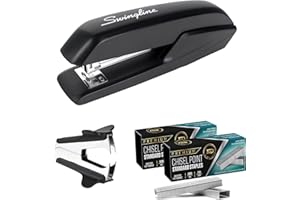 THE MEGA DEALS Stapler Heavy Duty - Staplers for Desk 20 Sheet Capacity Office Stapler with 2 Pk Staples, Staple Remover - Non Slip, Jam Free Metal Desktop Staplers Great for Office and Home Use Gift Bundle