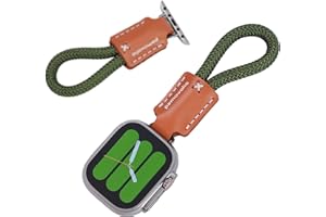 pamovolio leather braided short paracord for apple watch fob keychain clip pocket watch ultra49mm series123456789se 10s11 46/44/45/42/41/40/38mm chain watch band key Holder Ring