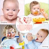 Discoball Lovely Baby Bandana Drool Bibs 10 Pack Pink Adjustable Snaps view 8