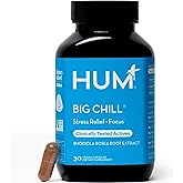 HUM Big Chill Rhodiola Rosea Supplement, Adaptogenic Herbal Calm Supplement, Support for Focus, Calming and Adrenal Health Balance with 500mg Rhodiola Rosea Extract, Gluten Free, 30 Vegan Capsules