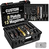 Pistol Gun Case for Multi Handguns - Hold Multiple Pistols & Magazines, Pre-cut Waterproof Hard Shell Gun Box, TSA Approved Pistol Case for SIG Sauer, Smith & Wesson, for Colt, for Revolver, for Glock