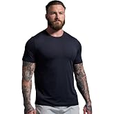 Born Primitive Men's BP Premium Basic Crew Tee | Buttery-Soft Performance Short Sleeve Athletic Fit T-Shirt for Everyday