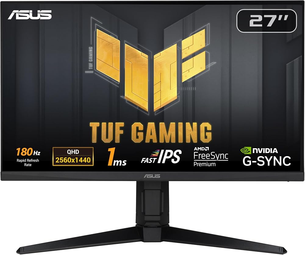 ASUS TUF Gaming VG27AQL3A 27-Inch QHD 180Hz Fast IPS 1ms G-Sync