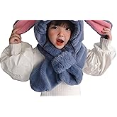 cabfirm Stich Cute Plush Novelty Animal Hat with Ears Flaps, Soft Plush Hat for Holiday Cosplay Party Dress Up Funny Gift for Kids