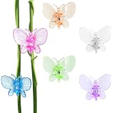 BEADNOVA Orchid Clips 30Pcs Butterfly Plant Clips Orchid Support Clips Vine Clips Plant Clips for Support Flower Orchid Vine (Mix Color, 30PCS)