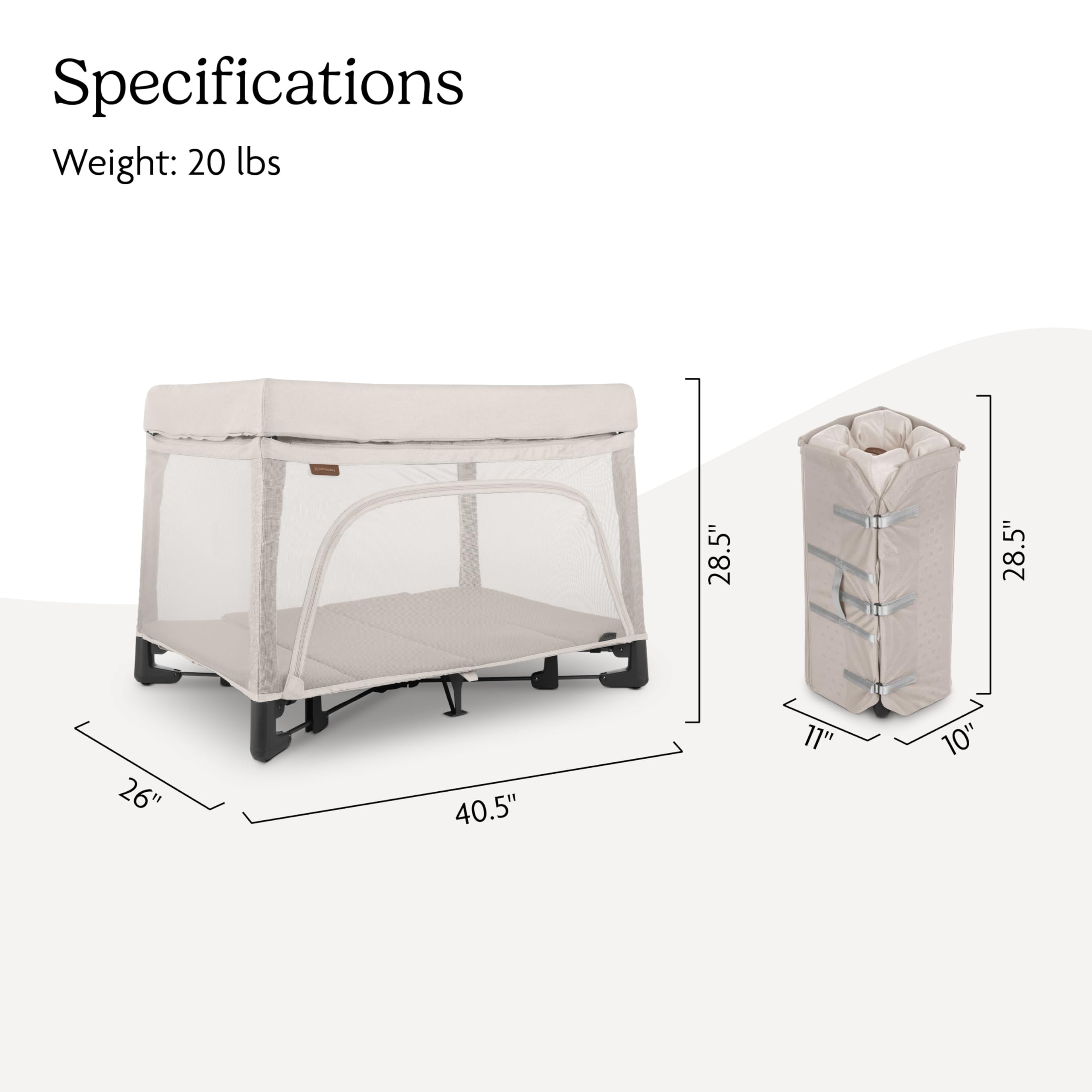 UPPAbaby Remi Playard | Deluxe 3-in-1 Portable Playard, Bedside Bassinet + Travel Crib| Mesh Bassinet, Mattress, Organic Cotton Mattress Cover + Storage Bag Included | Charlie (Sand Mélange)