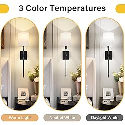 27 inch Battery Operated Wall Sconces Set of 2 with