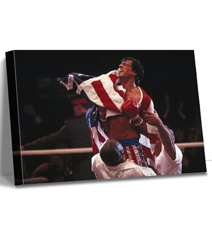 Amazon.com: Rocky Balboa 2X Matted 28x36 Large Black Ornate Framed