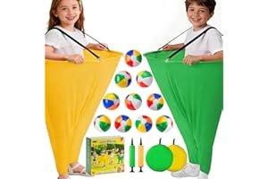 17 PCS Granny Pants Yard Game Easter Games Set, 2 Oversized Granny Funny Pants with 10 Balls, 2 Air Pumps, Outdoor Tossing Ga