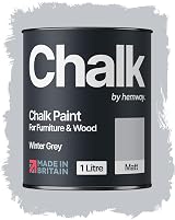 Hemway Winter Grey Chalk Paint 1L Matt Finish Furniture & Walls
