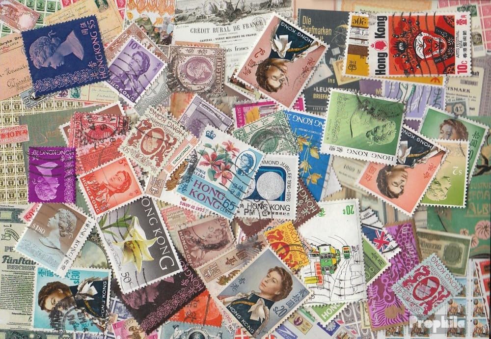 Prophila Collection hong kong 50 various stamps (Stamps for collectors)