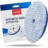 Maxshine 5” Universal Synthetic Wool Cutting Pad | Durable Hook & Loop Pad for Heavy-Duty Use | Professional Buffing Pad Compatible with DA & Rotary Polishers | Paint Correction & Defect Removal