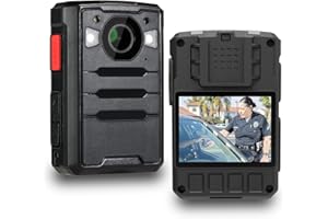 ponycam 1440P 4G GPS Police Body Camera, SIM Card Included, 17H Record Time, 3600mAH Battery, 128G Memory Audio Video Recording and Intercome Body-Worn Camera, Data-encrypt for Law Enforcement