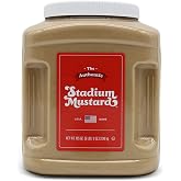 The Authentic Stadium Mustard. Bulk Food Service Jug. From Cleveland's Famed Municipal Stadium. The Classic Condiment for Hot Dogs and Hamburgers. Gluten Free, Sugar Free, Kosher 105oz (Pack Of 1)