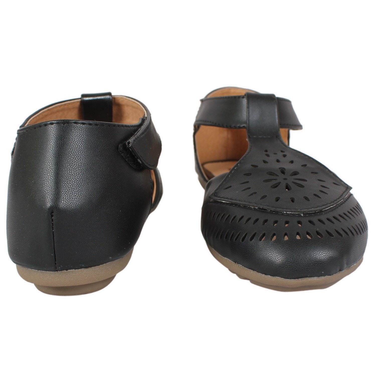 footshez women's casual black bellies