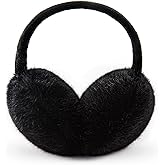 YATANAM Ear Muffs for Women Faux Fur Winter Girls Earmuffs Fluffy Adjustable Ear Warmers Cute Ear Covers