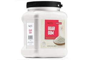 Roots Circle Premium Guar Gum Powder - Plant-Based Thickener & Binder for Baking, Sauces & Cold Desserts - Gluten-Free, Vegan, Keto Friendly - Kosher, All-Natural, Non-GMO (20 ounces)