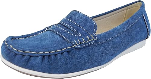 blue deck shoes womens
