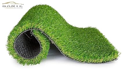 Lowrence Green Soft And Durable Plastic Turf Carpet Mat, Artificial Grass(1.5 X 2 Feet)