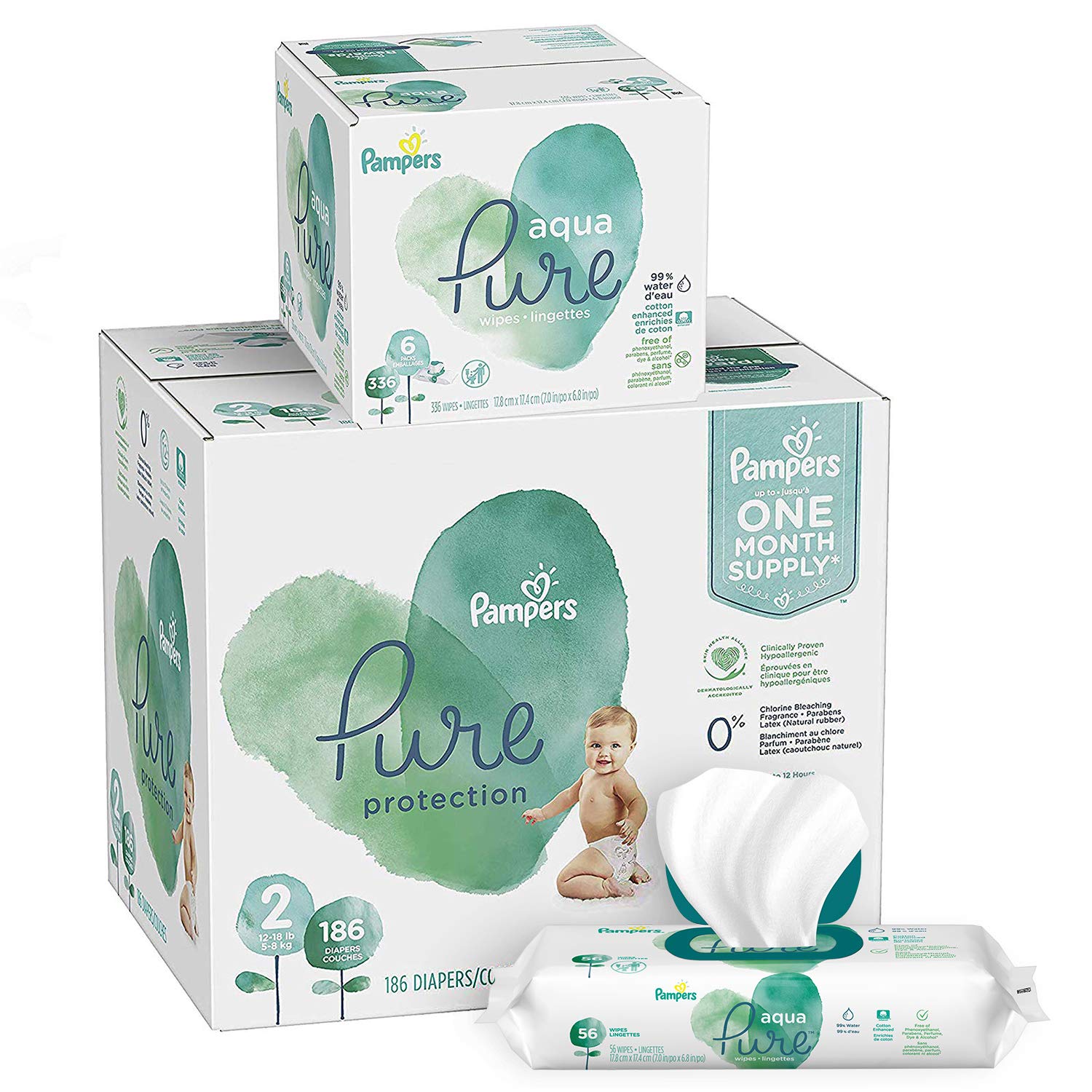pampers aqua pure wipes