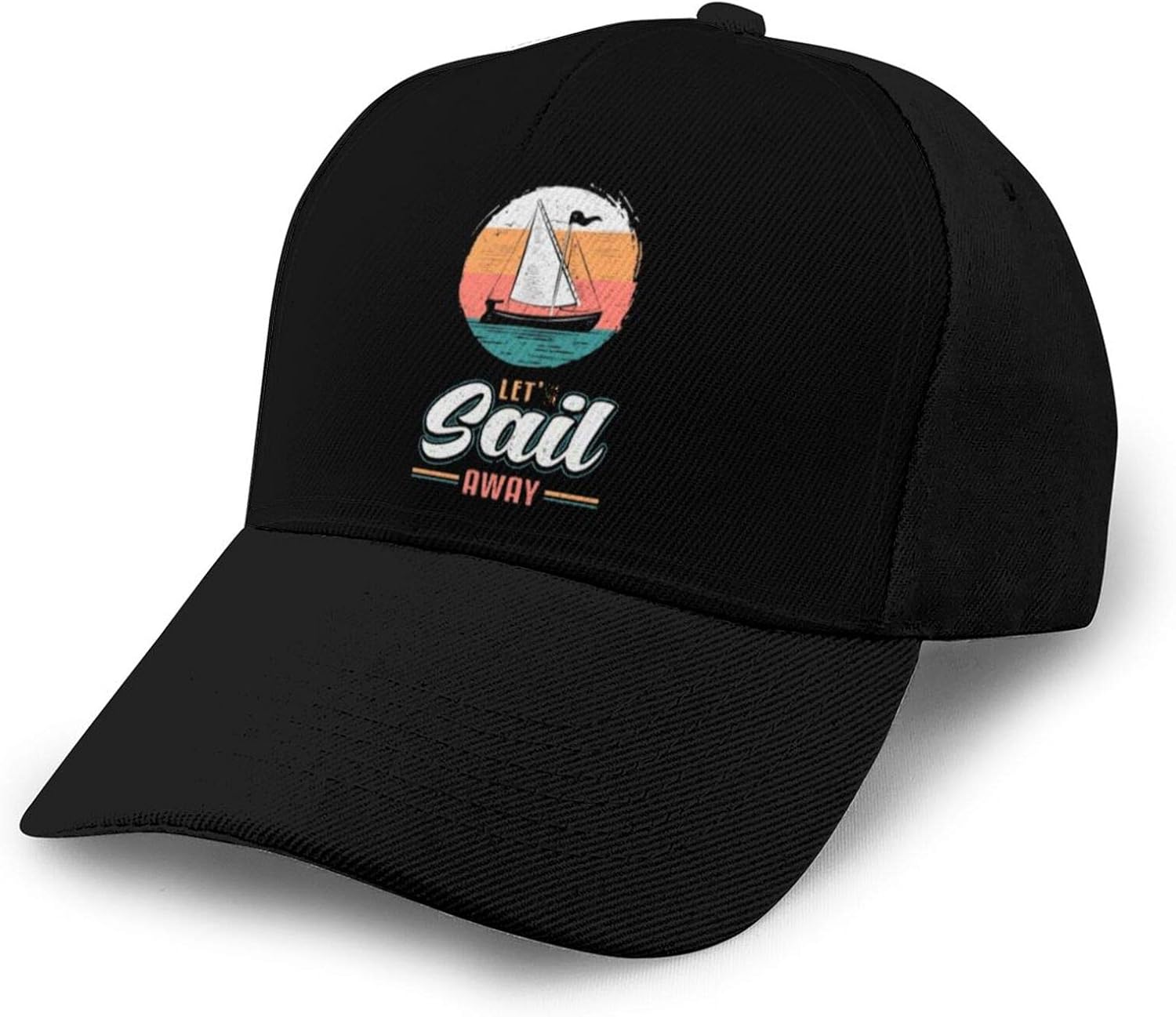 CAIJING Let´s Sail Away Sailing Sailor Baseball Caps Adult