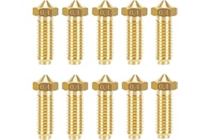 LANKEGU 10PCS Brass Nozzles for Anycubic Kobra 2, 3D Printer Parts 10PCS 0.4mm Nozzles Kit for Kobra 2, Kobra 2 Neo, Kobra 2 Pro, Kobra 2 Plus, Kobra 2 Max