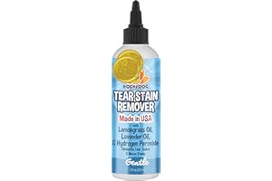 New Natural Tear Eye Stain Remover | Remove Stains and Cleans for Dogs and Cats | Safe Gentle Cleaner Solution for Fur and De