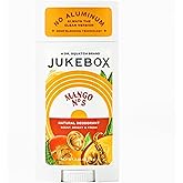 JUKEBOX Natural Deodorant for Women–Mango No. 5 Scent-Aluminum-Free, No Baking Soda, No Harsh Chemicals, Odor Blocking Technology, Mango,White Apricot,Peach-a Dr. Squatch Brand-2.65oz