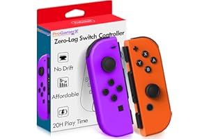 Replacement for Switch Controller,Left and Right Wireless Joypads Support Sport Games,Wake-up,Gyroscope,Screenshot,Dual Vibra