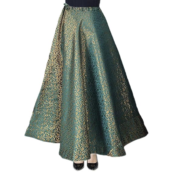Buy SNEH Women's Chanderi Brocade Skirt 