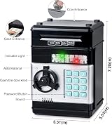 Highttoy Electronic Piggy Bank for Kids Password Safe Money Box ATM Savings view 3