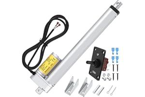 RVMARINEPAT Fast Linear Motion Actuator 10mm/s 12V Linear Actuator, 10" Stroke 330lb (1500N) Heavy Duty Actuator 12V with Controller for TV Lifting Sofa Table