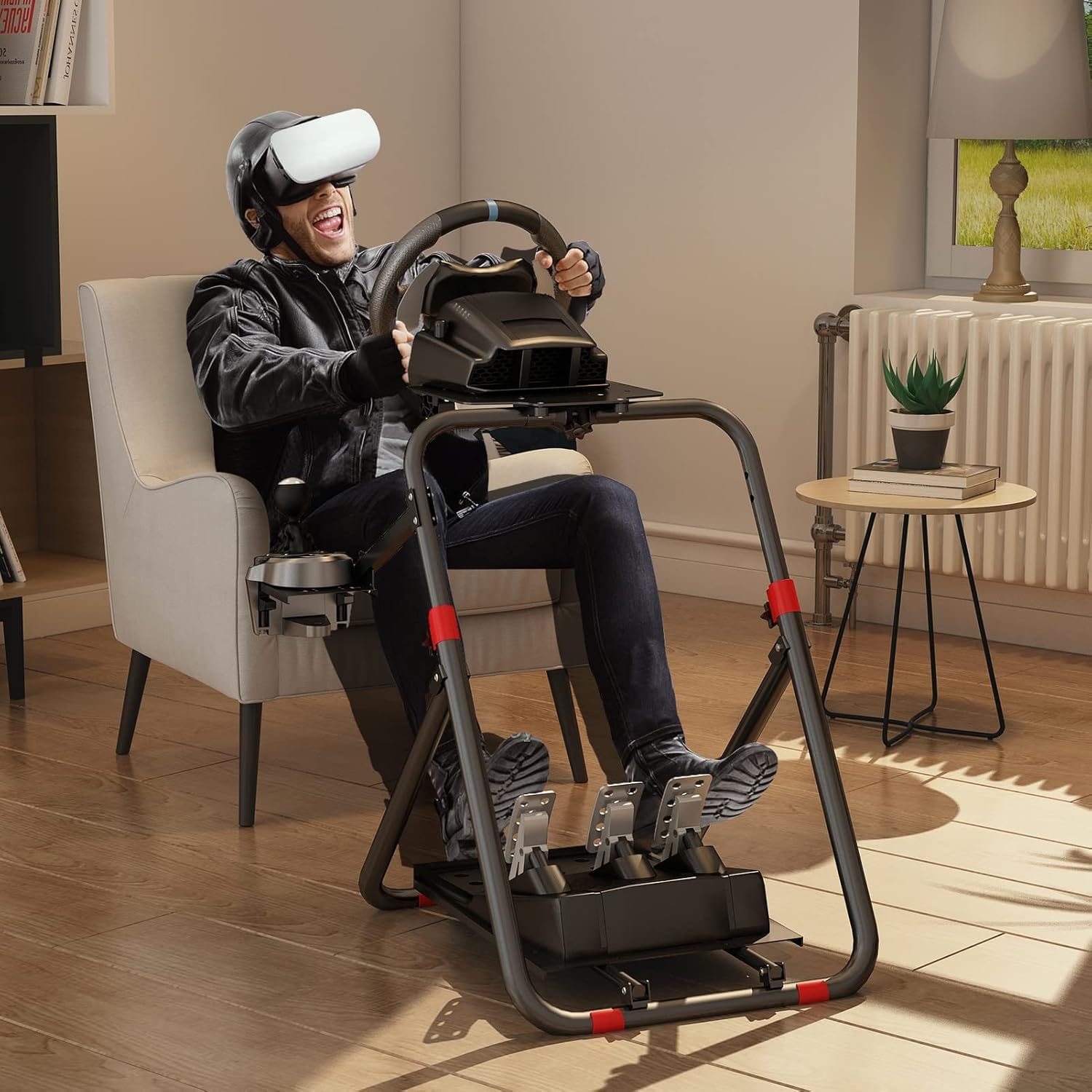 DIWANGUS Lenkradständer, Schnelle Montage Geeignet für Logitech G923 G920 G29 G27 G25, Faltbar Lenkrad Ständer Geeignet für Thrustmaster T248X T248 T300Rs TX T150 PS4 PS5 Xbox 360 Xbox 3