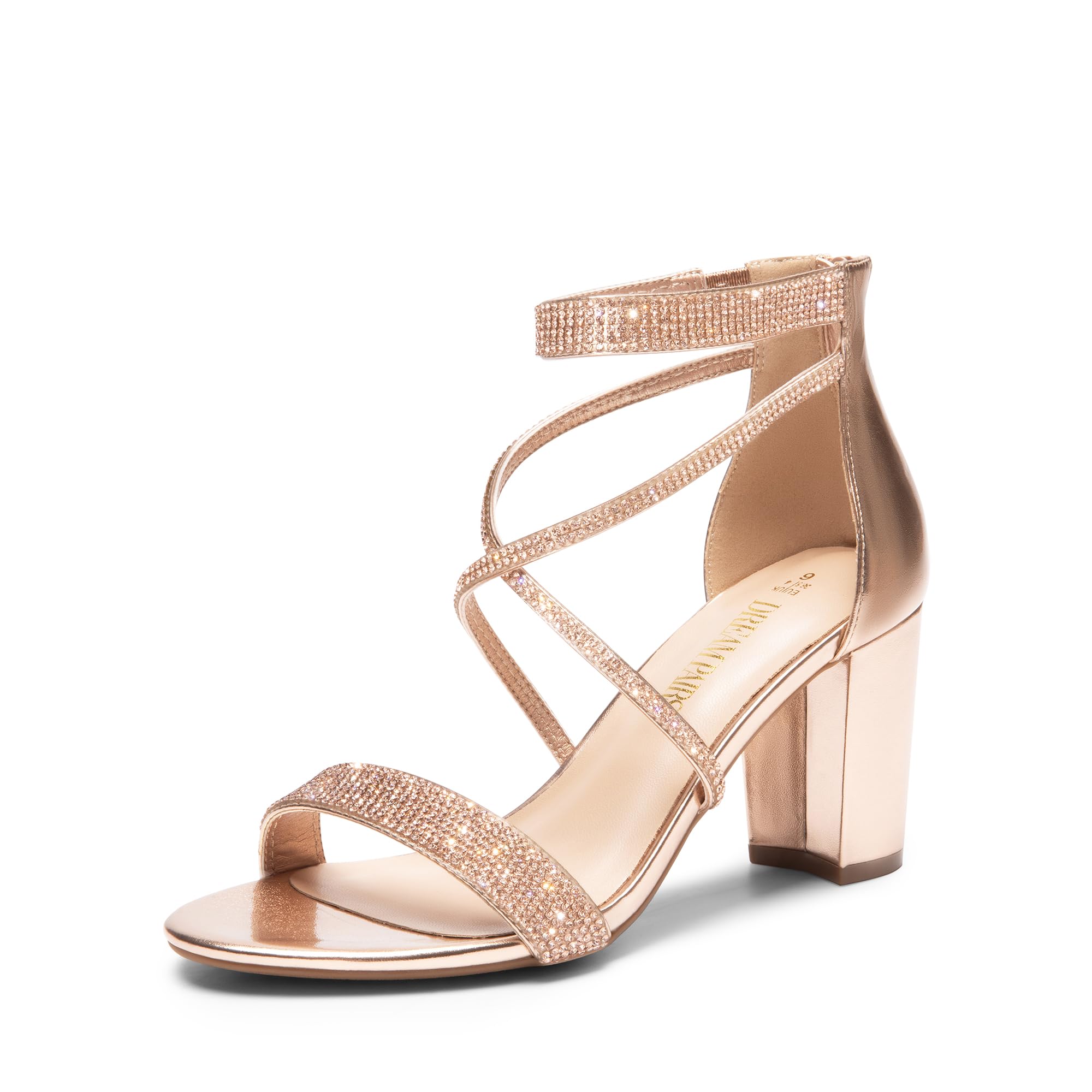 DREAM PAIRS Women's Chunk Low Heel Pump