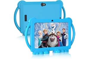 YOBANSE Kids Tablet, 7 inch Tablet for Kids 3GB RAM 32GB ROM Android 11.0 Toddler Tablet with Bluetooth, WiFi, GMS, Parental Control, Dual Camera, Shockproof Case, Educational, Games(Blue)