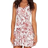 Sister Amy® Women's Floral Printed Elastic Round Neck Short Sleeve Shaping Camisole Tunic