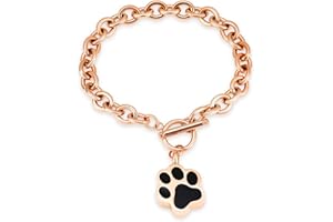 Minicremation Dog Paw Print Cremation Jewelry for Ashes Memorial Urn Bangle for Pet Stainless Steel Urn Bracelet Ashes Holder