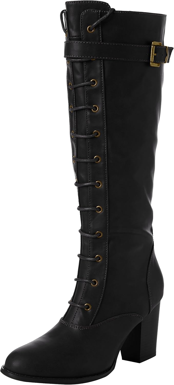 Joe Browns Women's Statement Long Boots Riding, Black (Black), 6 UK