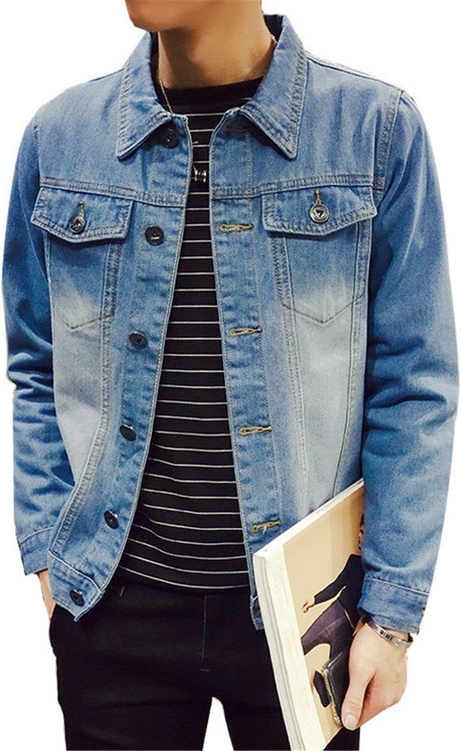 spyman Casual Slim Mens Denim 5XL Bomber Men Cowboy Men's Jean Sweaters
