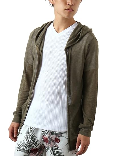 Amazon Repido リピード ニット メンズ パーカー ジップアップ