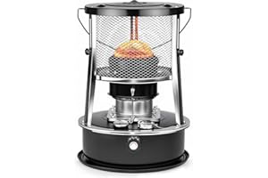 10,000 BTU Kerosene Heater, Kerosene Heaters for Indoor Use, Non Electric Portable 2 in 1 Stove & Heater for Camping, Garage,
