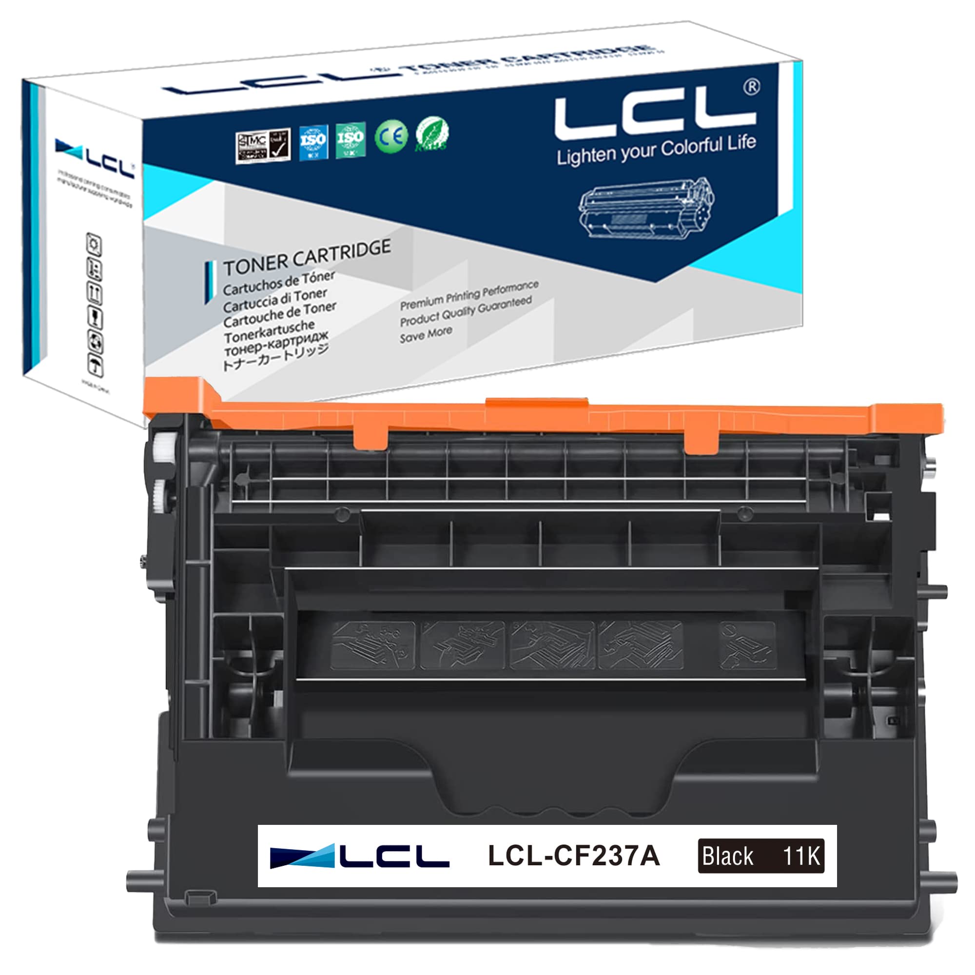 LCL Compatible Toner Cartridge 37A CF237A (1 Black) Replacement for HP LaserJet Enterprise M607n M607dn M608x M609dn MFP M631 M632 M633 M608dn M608n M609dh M609x M631h M631z M632fht M632h M632z
