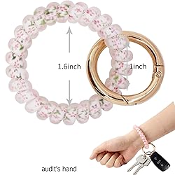 BIHRTC 5 Color Key Ring Plastic Stretchable Spiral