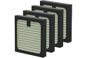 MIXZENY Pro HEPA Replacement Filter Compatible with Baby Brezza Baby Bottle Washer Pro, Air Clean Dust, 4-Pack